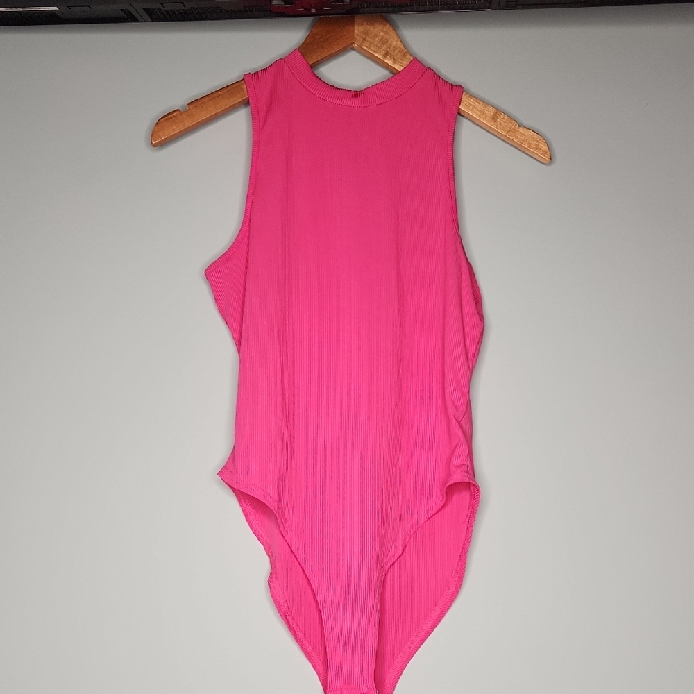 Pink Sleeveless Bodysuit